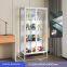 Tall Glass Display Cabinet With Adjustable Shelves for Collectibles, Art Pieces, and Retail Products