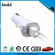 2015 new design ABS dual port usb car charger portable mobile phone car charger 5V/1A 5V/ 2.1A