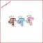Produce Offer Creative Colored Crown Slider Zinc Alloy Letters Charms