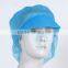 Disposable Non-woven Snood Peak Cap Work Cap for Woman