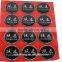 Custom 3d round crystalremovable plastic labels