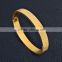 Novelty Gold-plated Stainless Steel Women's Cuff Bangle Jewelry Crystal Bracelet SMJ0062