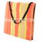 Manufacturer Stripe folding chair Beach mat with backrest and portable bag-CH6011orange