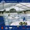 Hot popular 850g/sqm PVC coated fabric roof cover 10x50 event tents outdoor wedding tent marquee with air conditioners