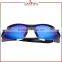 Laura Fairy Italian Brand Name Innovative Black Half Frame Thin Temple Sport Sunglasses