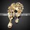 Fashion broochs.Zinc alloy broochs rhinestone.Costume jewlery broochs