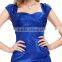 best seller adult christmas dresses blue sexy night dress for women short party dress patterns vintage retro dress shift