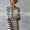 2015 OEM manufacturer cotton cardigan Stripe Elbow-Patch Open Cardigan