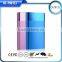 Wholesale cell phone charger aluminum super thin power bank 5000mah with flashlight