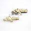 Metal letters gold brand design letter logo engraved metal name tag                        
                                                Quality Choice