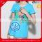 Custom 100% cotton jersey printed short sleeve maternity t shirt