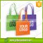 promotional non woven shopping bag with logo, colorful non woven spunbond bag made in china
