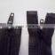 3# Plastic Nylon Zipper Fastener Two Way Open Zipper With Double Slider Zipper Coate Zipper