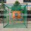 Aluminum tube golf hitting net with black coating swing training aid