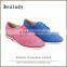 Latest fashion laser holes heel 1cm cricket lace up flat casual shoes for women