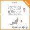 Big sale teapots transparent adhesive decor wall mirror sticker
