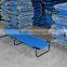 Folding military camping bed