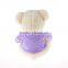 Purple T shirt valentine day teddy bear