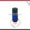 2ml Blue Glass Vials with Metal Roll-ons and Black Caps