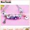 Manufacturer cute girls fancy Christmas bracelet Santa Claus charm bracelet