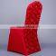 Blue cheap wedding spandex chair covers wholesale good quality ruffled chair cover