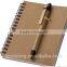 Customized business spiral notebook with pen notebook printing