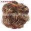 synthetic clip on messy hair bun extension chignon hair piece wig                        
                                                Quality Choice