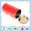 Tall round tin can for household use storage