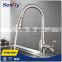 Spring spray retractable pull out sink flexible hose for kitchen faucet