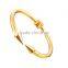 Yellow Gold Stainless Steel Conical Fashion Cuff Men Bangles
