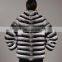wholesale price chinchilla rex rabbit fur coat