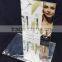 customized acrylic cosmetic display with poster