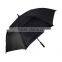 Golf Double Canopy Auto Open Umbrella Black