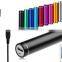 China Manufacture Custom Portable Charger Mini Round Aluminium Metal Power Bank 2600mah 2200mah 2000mah