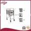 stainless steel AISI201 Single Row 6 Layers Tray Trolley