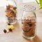 made in zibo 9 oz glass storage smile bottle with lid