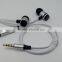 fashion china earphone silion earbuds with flat cable