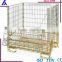 High quality steel stacking collapsible wire metal cage for storage