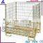 High quality steel stacking collapsible wire metal cage for storage