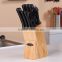 9 pcs bakelite handle kitchen knife set with wooden block