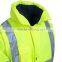 Safety Water Resistant Jacket,Class 3 Lime Hi Vis Workwear
