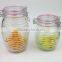 Hot Sale 3 sizes Airtight Glass Locking Jar with Silicon Ring