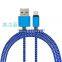High Speed flat Nylon Braided usb 2.0 micro a male to b female adapter data line