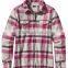 Women's Scotch Plaid Shirt ladies red/ green/black check flannel shirts for Christmas