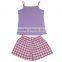 Kevince Ladies jersey short printed homewear pyjamas knitting woman nightwear sleepwear MOQ 2000sets