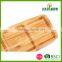 Hot selling fashion Bamboo food dish sauce boat