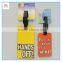 Custom silicone/pvc luggage tags, OEM soft PVC baggage tags, soft silicone bag tags for travel