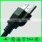 UL standard NEMA 5-15P plug, American 3 pin plug, grounding plug for home appiance