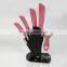 CK-6037 New Design 4 Pcs Kitchen Knife Set With Ceramic peeling and acrylic holder for Kitchen Knife Set