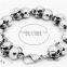 Novelty stainless steel jewelry skull bracelet hand chain for men